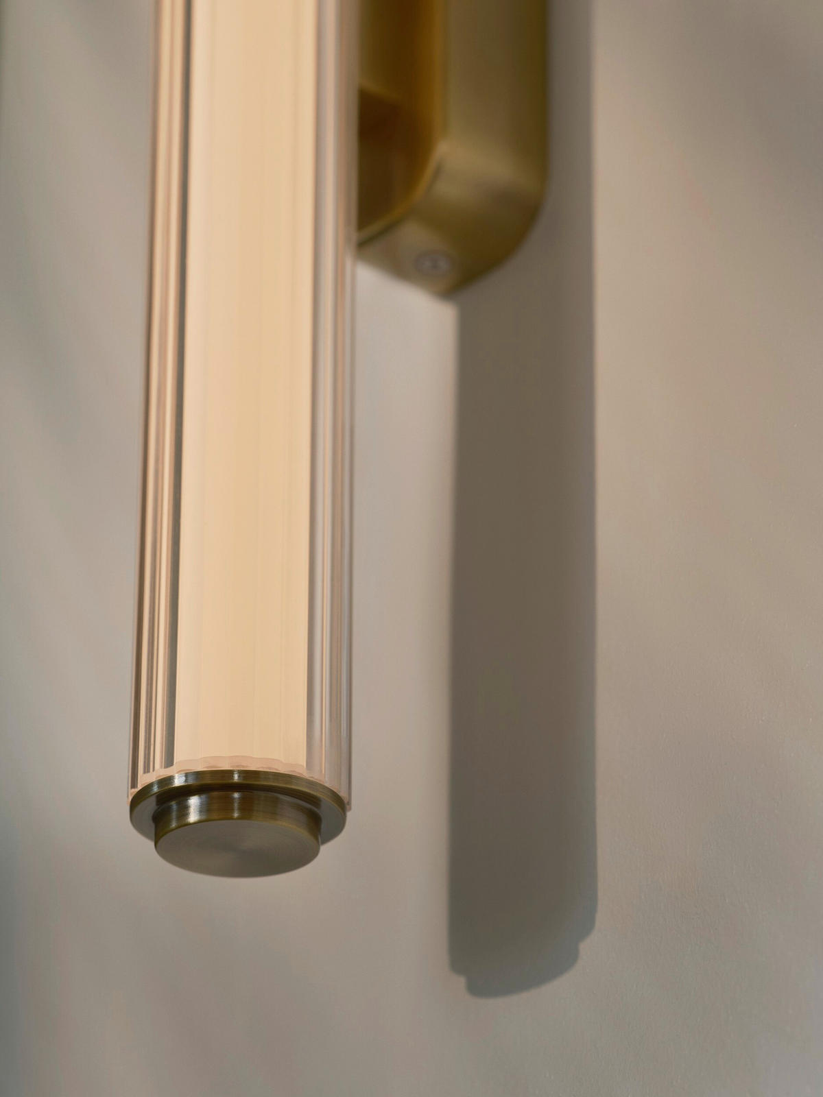 BADEZIMMER-WANDLEUCHTE Virelle 50/5,5/10 cm  - Messingfarben, KONVENTIONELL, Kunststoff (50/5,5/10cm) - Nordlux