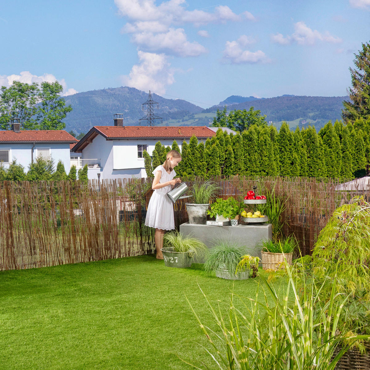TIENIACA CLONA NA PLOT 300/100 cm  - prírodná farba, Basics, prírodné materiály (300/100cm)