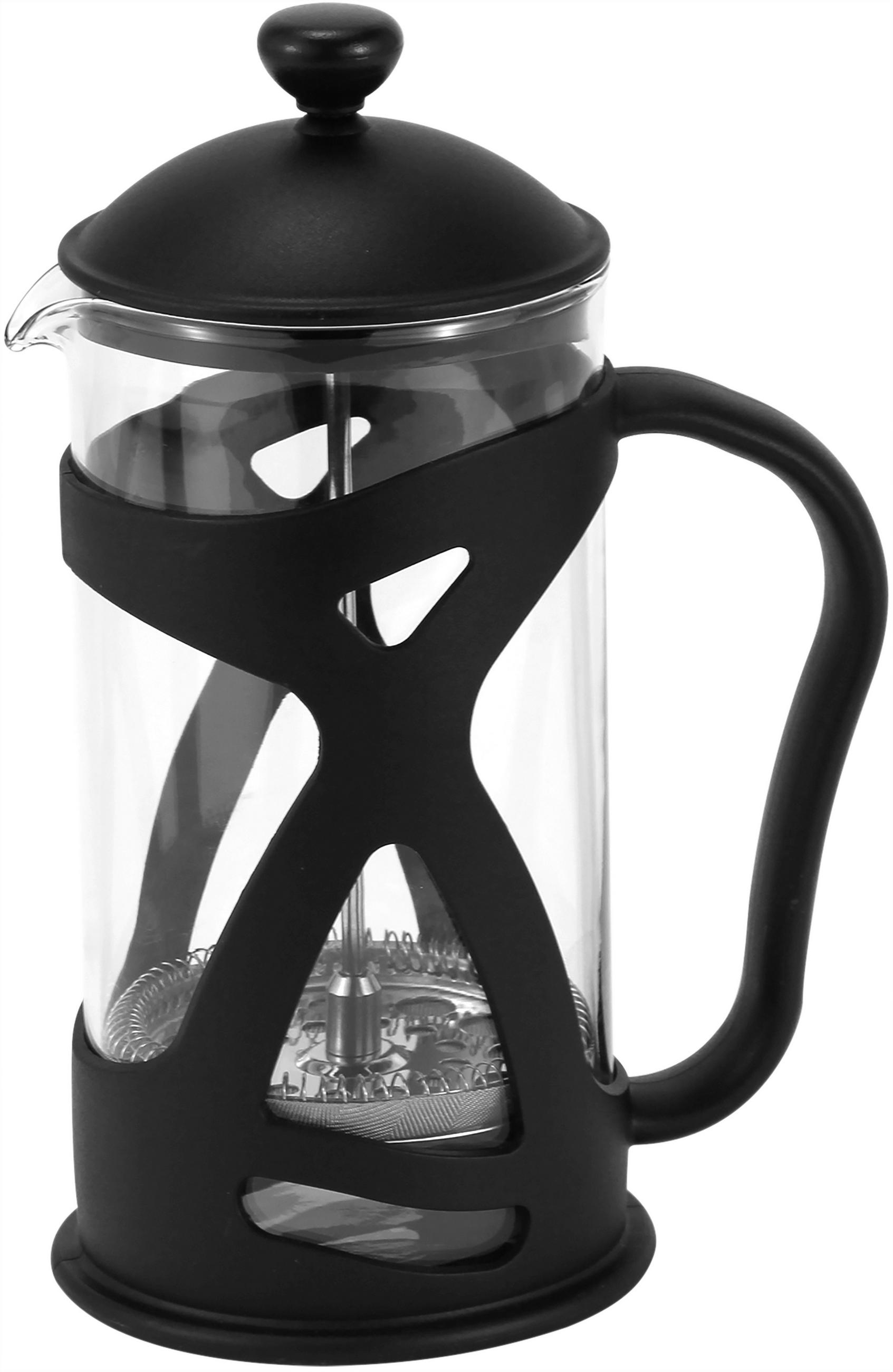 KAFFEEBEREITER 1 L  - Klar/Schwarz, KONVENTIONELL, Glas/Kunststoff (16/11/23.5cm) - Novel