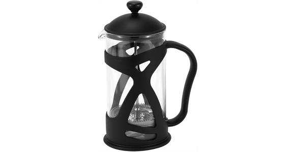 KAFFEEBEREITER 1 L - Klar/Schwarz, KONVENTIONELL, Glas/Kunststoff (16/11/23.5cm) - Novel