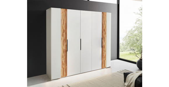 DREHTÜRENSCHRANK  in Weiß, Wildeiche  - Wildeiche/Weiß, Design, Holz/Holzwerkstoff (251,9/223,3/62cm) - Dieter Knoll