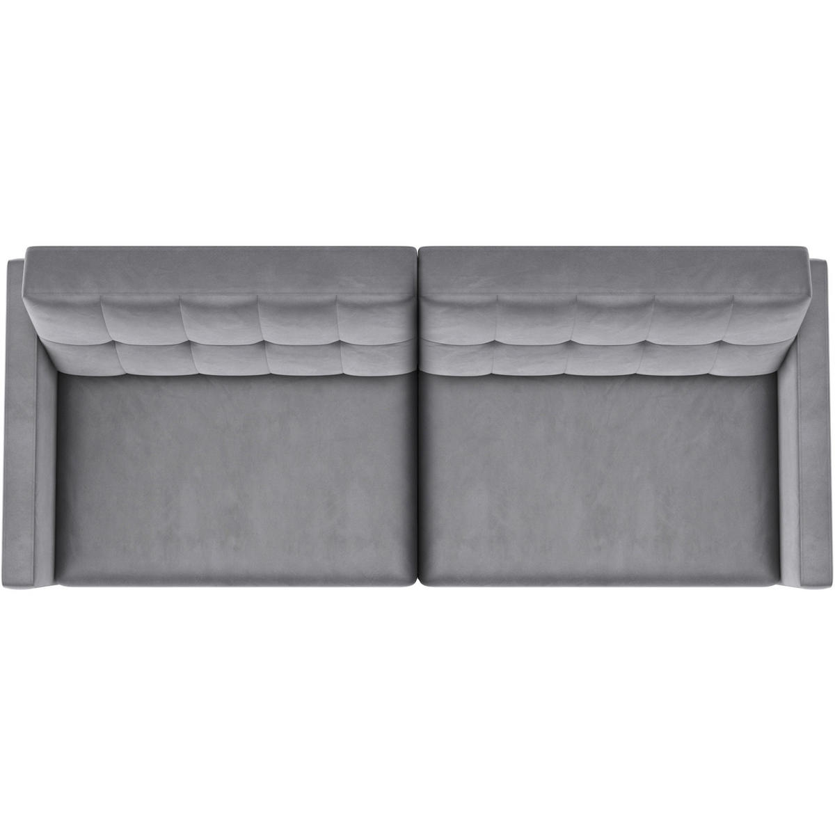 SCHLAFSOFA HANNOVER in Samt Grau Vintage, Skandinavisch, Modern  - Schwarz/Grau, Basics, Kunststoff/Textil (203/82/83cm) - Livetastic
