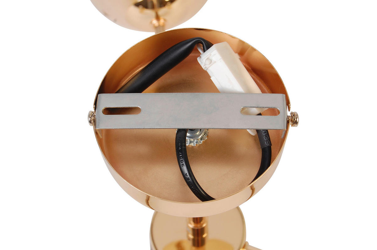 DECKENLEUCHTE 62/62/25 cm   - Bernsteinfarben, Trend, Glas/Metall (62/62/25cm) - Novel