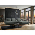 ECKSOFA in Chenille Graugrün  305/224 cm  - Schwarz/Graugrün, Design, Textil/Metall (305/224cm) - Dieter Knoll