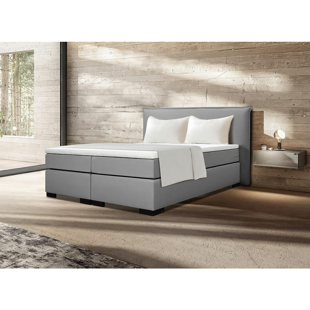 MID.YOU POSTEL BOXSPRING, 180/200 cm, antracitová, šedá, béžová, ecru