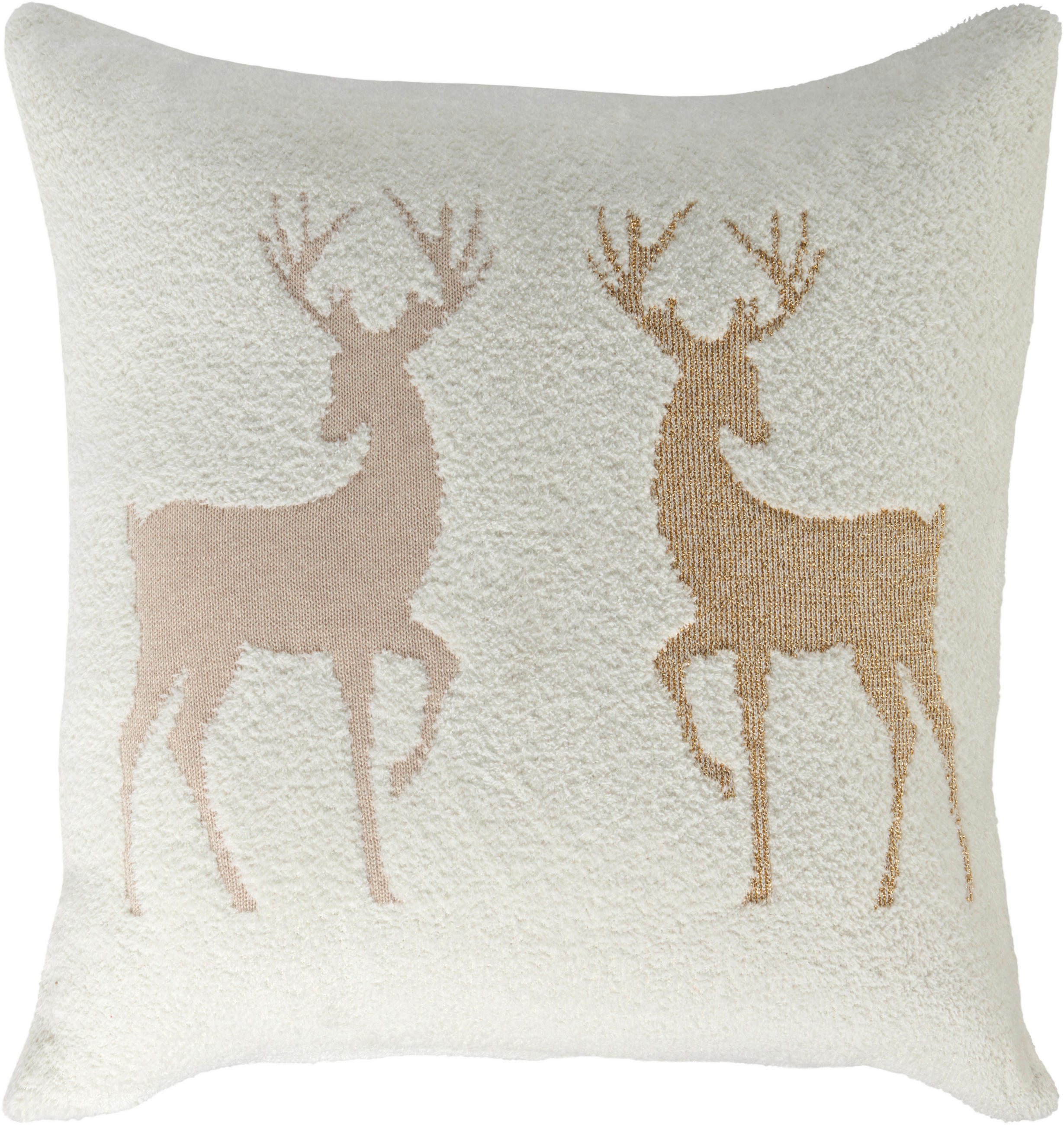 ZIERKISSEN  50/50 cm   - Rot/Naturfarben, Trend, Textil (50/50cm) - X-Mas
