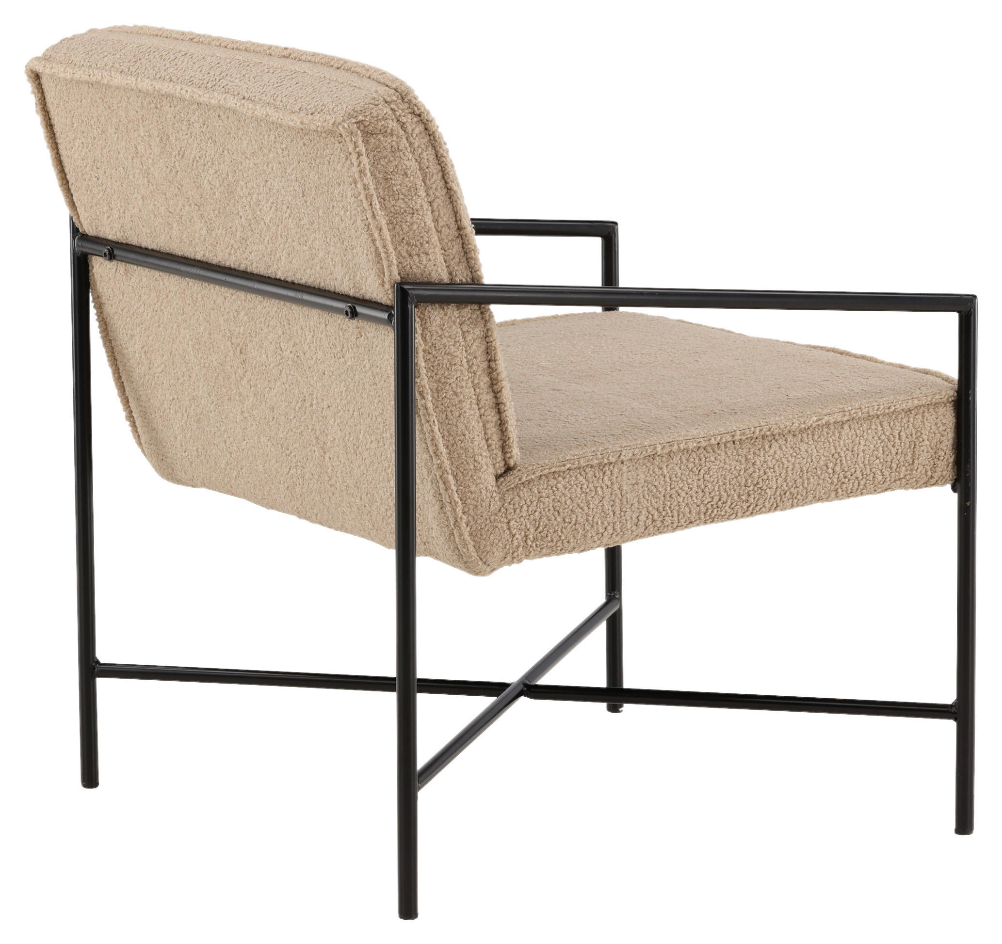 Thumbnail - Livetastic Sessel, Schwarz, Beige, Metall, Textil, 66x78x65 cm, abwischbar, Wohnzimmer, Sessel, Sonstige Sessel