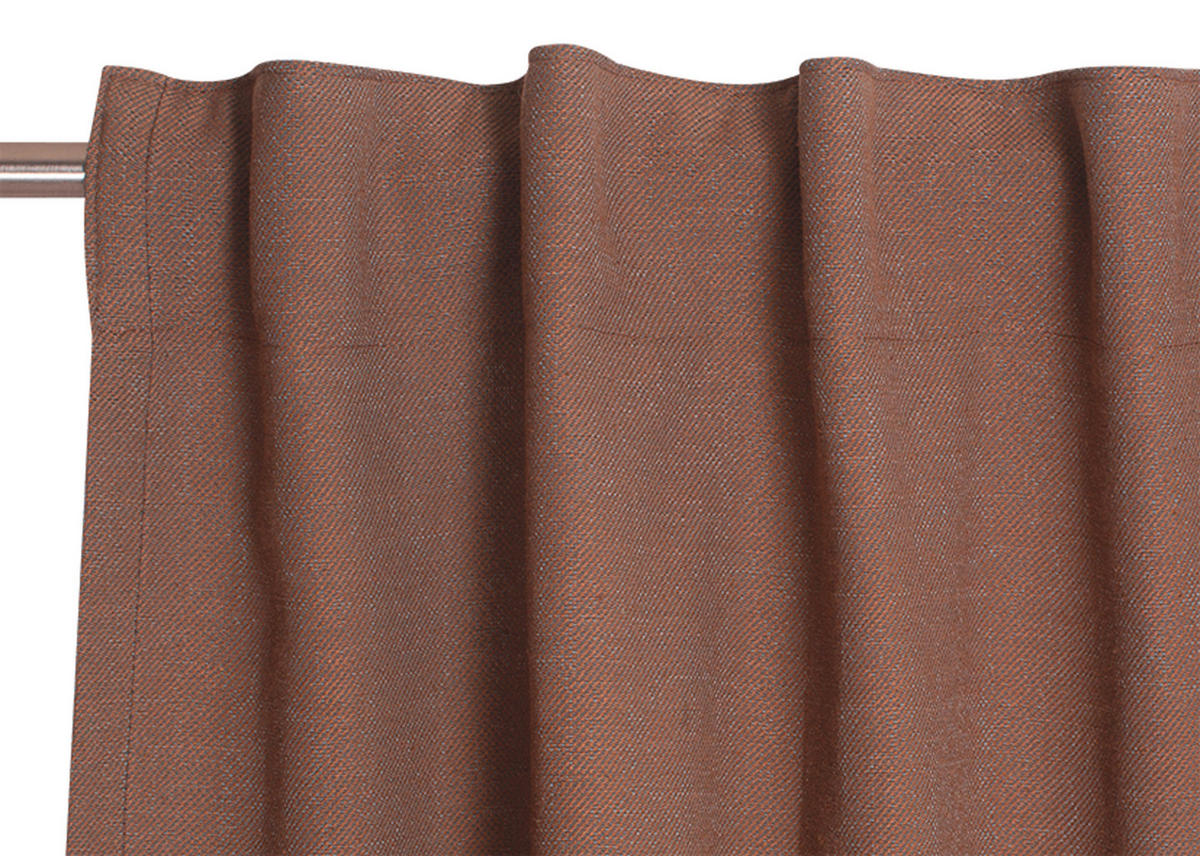 FERTIGVORHANG blickdicht  - Rotbraun, Basics, Textil (130/250cm) - Schöner Wohnen