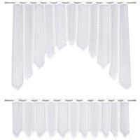 KURZGARDINE 2ER SET   150/75 cm   - Weiß, KONVENTIONELL, Textil (150/75cm) - Esposa