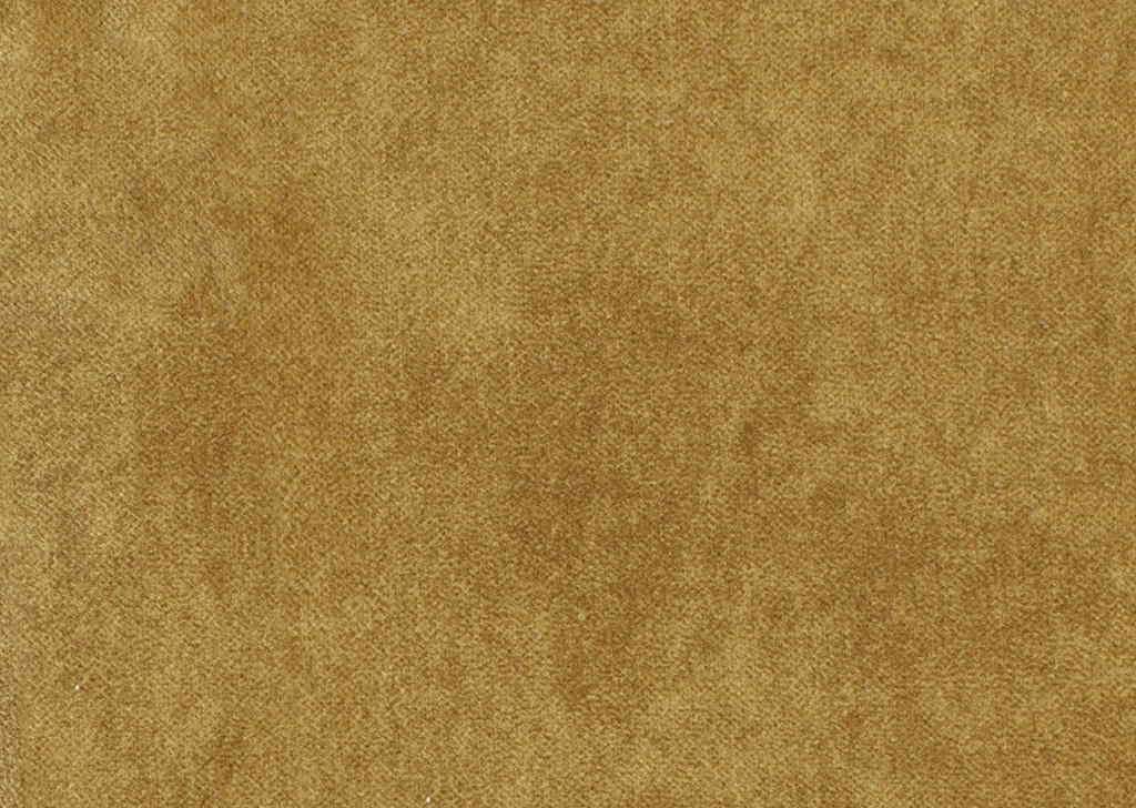 HOCKER Velours Gelb, Goldbraun  - Gelb/Goldbraun, Design, Textil/Metall (131/47/71cm) - Stylife