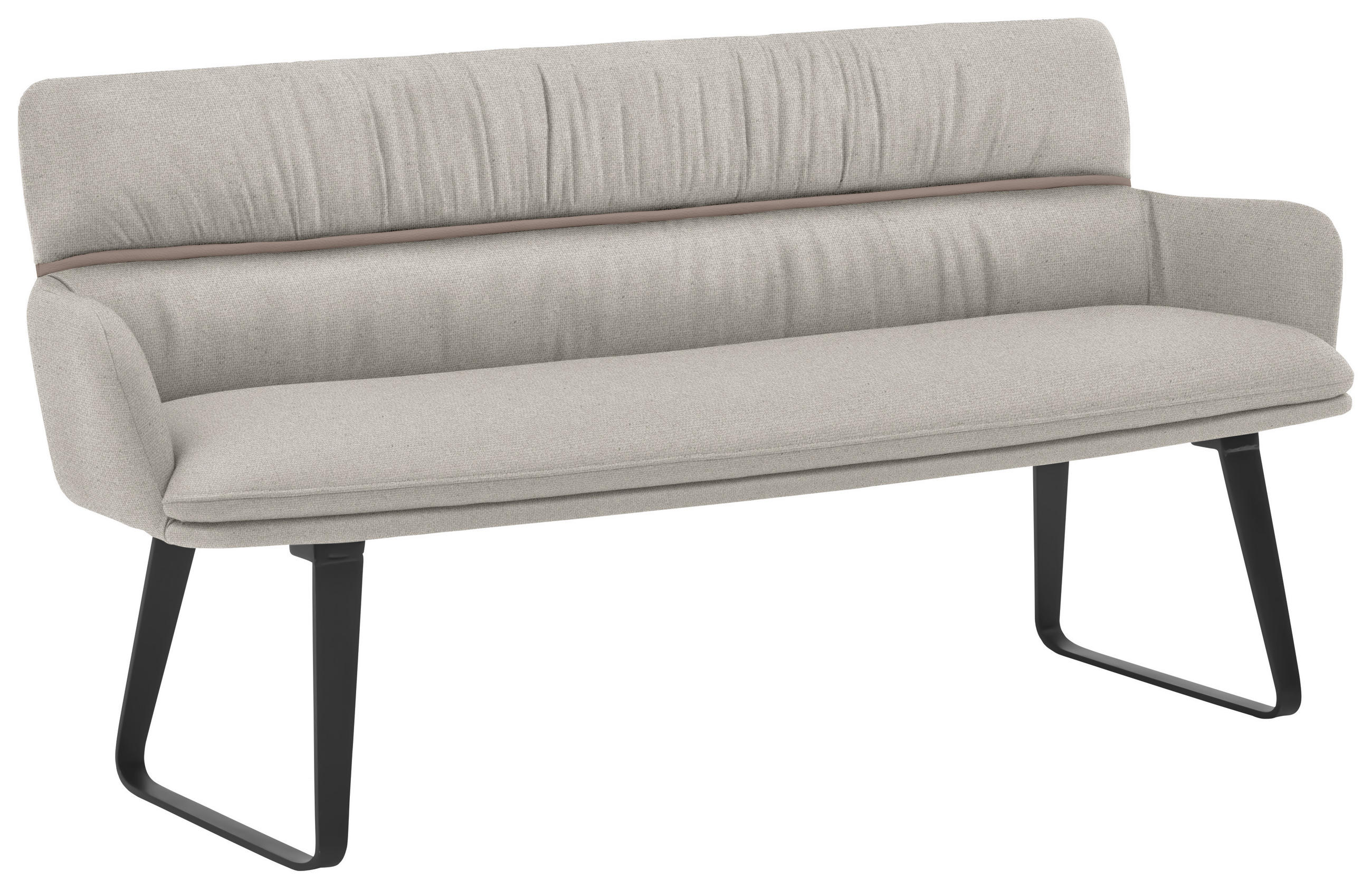 Valdera Sitzbank Greige, Kupfer 180x86x68 cm