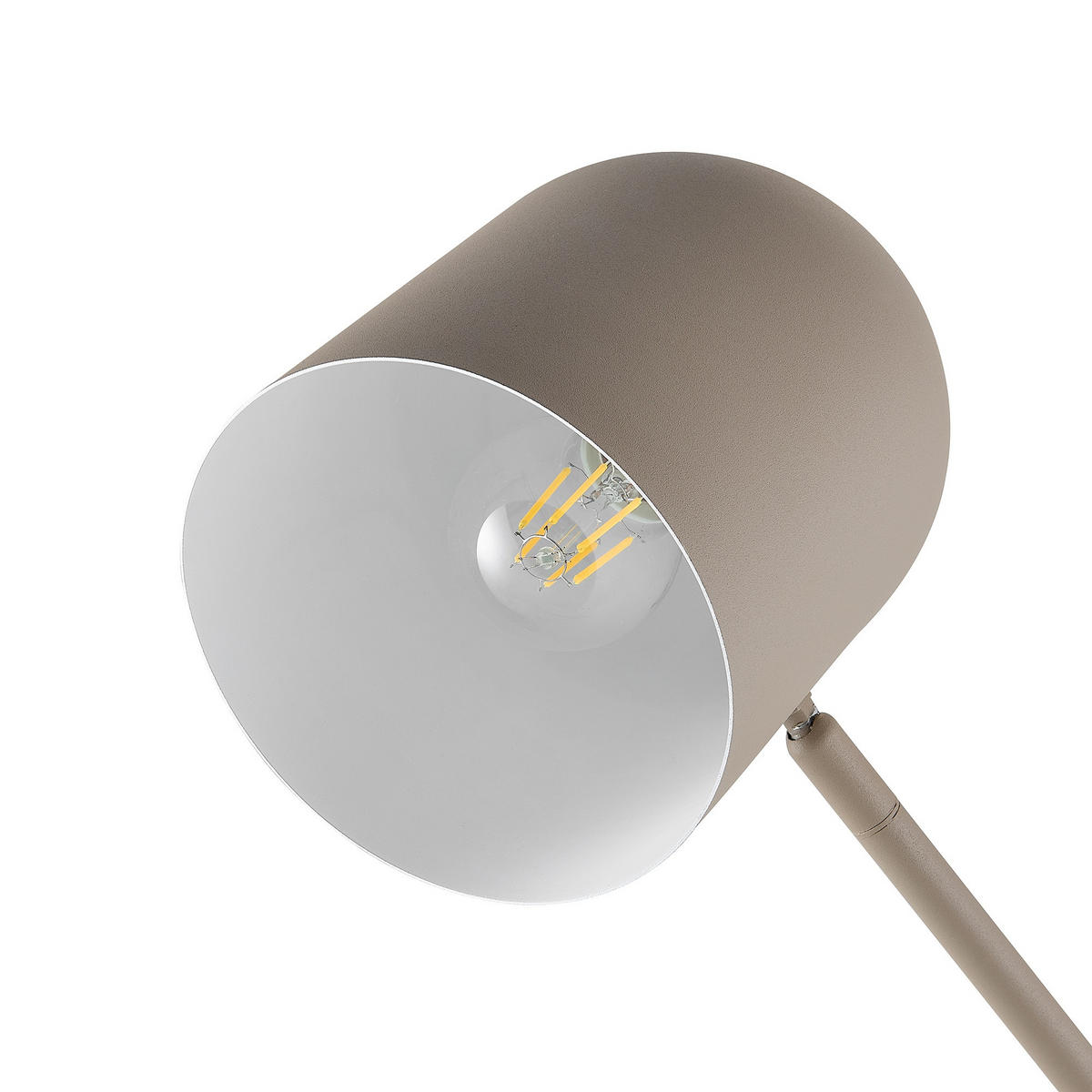STEHLEUCHTE Aria 25/140 cm   - Sandfarben/Beige, Design, Metall (25/140cm) - Novel