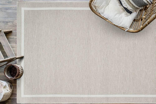 OUTDOORTEPPICH 120/170 cm Amalfi Hellgrau, Sandfarben, Beige  - Sandfarben/Beige, KONVENTIONELL, Textil (120/170cm) - Novel