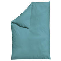 BETTDECKENBEZUG WOVEN SATIN Makosatin 135-140/200 cm  - Blaugrau, Basics, Textil (135-140/200cm) - Schlafgut