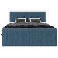 BOXBETT 180/200 cm  in Blau  - Blau/Schwarz, Basics, Kunststoff/Textil (180/200cm) - Carryhome