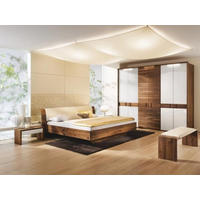 SCHLAFZIMMER  in Zirbelkieferfarben, Birkefarben  - Zirbelkieferfarben/Birkefarben, Design, Glas/Holz - Anrei
