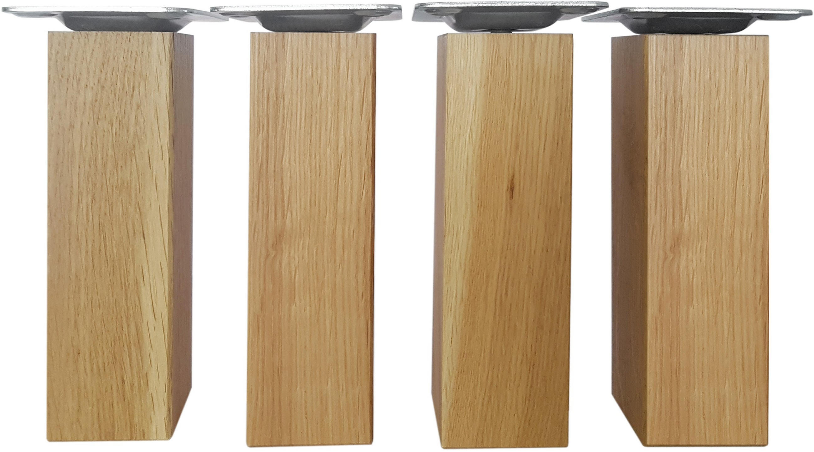 FUßSET 4/15/4 cm   - Eichefarben, MODERN, Holz (4/15/4cm) - Stylife