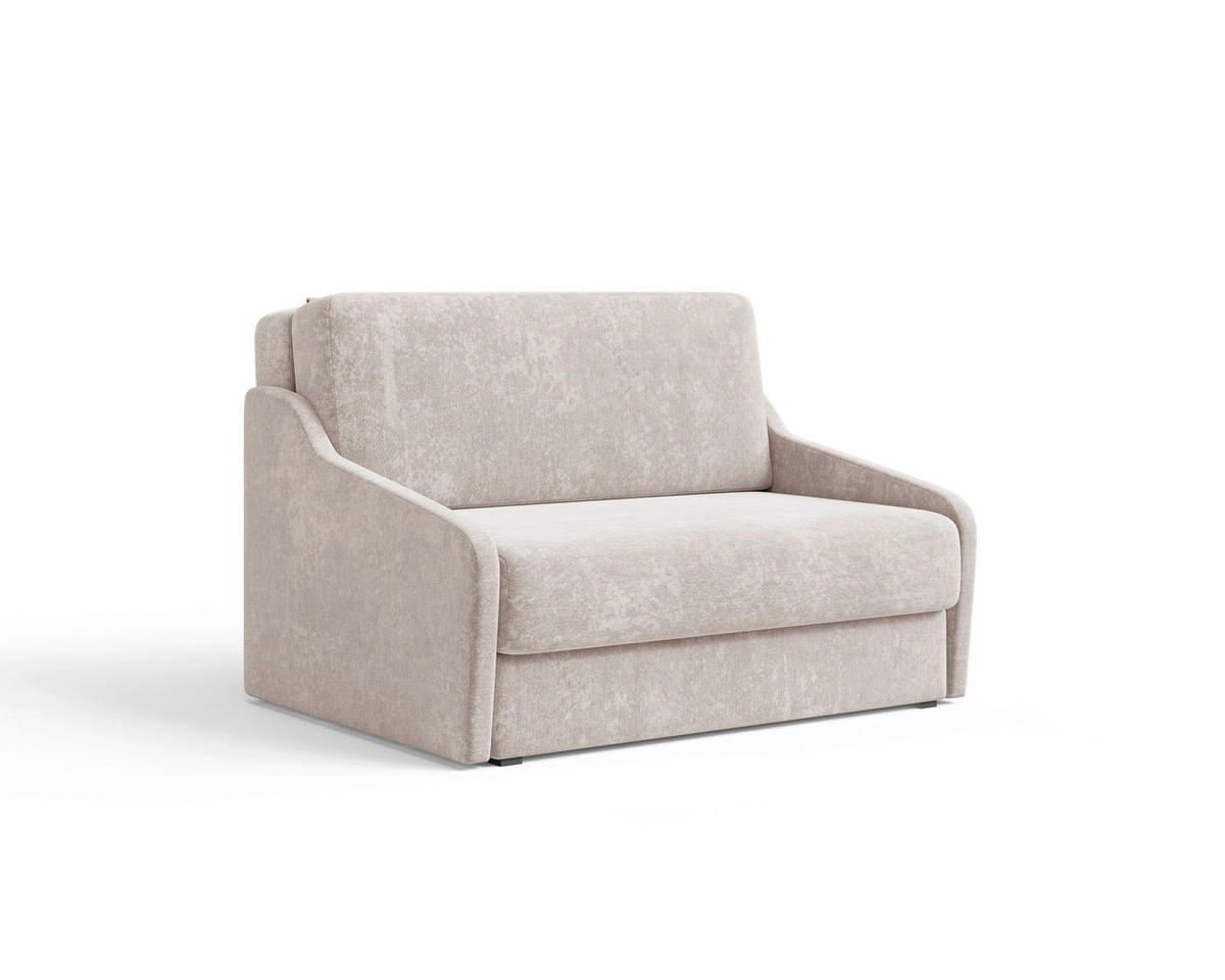 SCHLAFSOFA Beige  - Beige/Creme, Design, Kunststoff/Textil (136/86/113cm) - MID.YOU