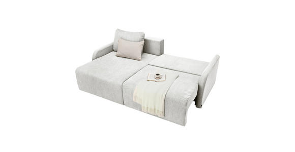 ECKSOFA  in Cord Naturfarben  - Schwarz/Naturfarben, KONVENTIONELL, Kunststoff/Textil (217/146cm) - Carryhome