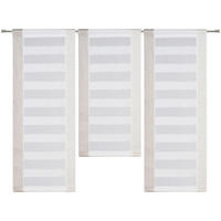 KURZGARDINE 3ER SET   30/80 cm   - Taupe/Braun, Basics, Textil (30/80cm) - Esposa