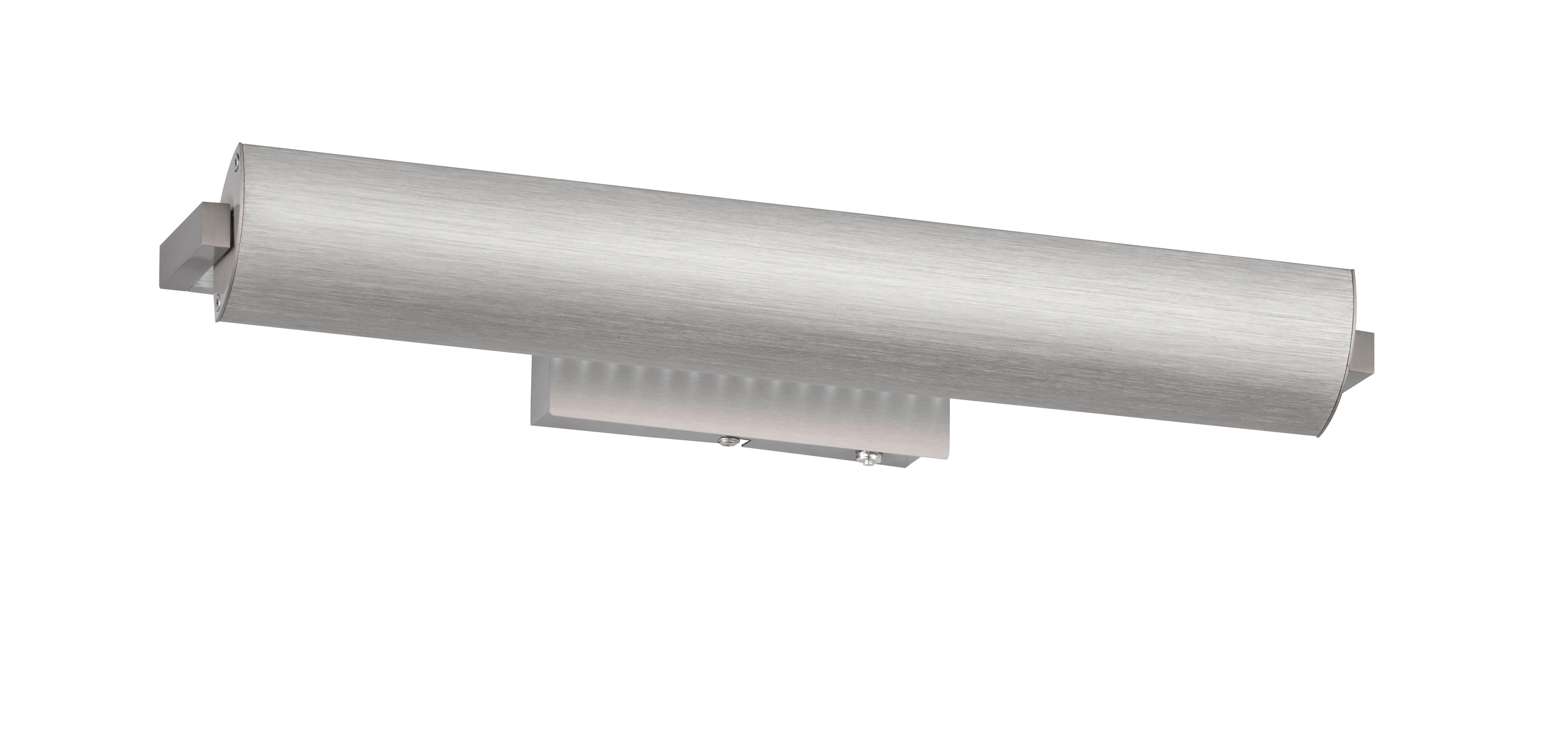 LED-WANDLEUCHTE Beat TW 46/8 cm   - Nickelfarben, Design, Metall (46/8cm) - Fischer & Honsel