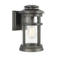 VONKAJŠIE NÁSTENNÉ SVIETIDLO, 19,1/22,6/32,9 cm - bronzová, Konventionell, sklo (19,1/22,6/32,9cm) - Elstead Lighting