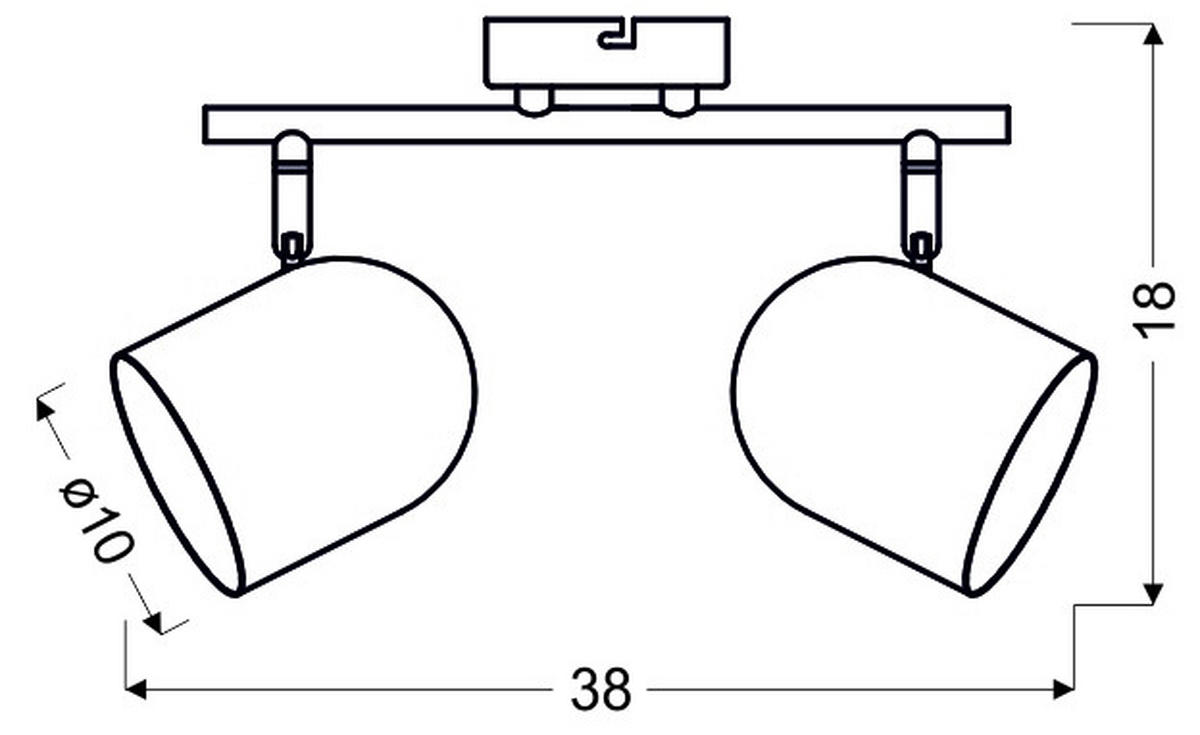 SPOTLIGHT   - vit, Basics, metall (38/18/10cm)