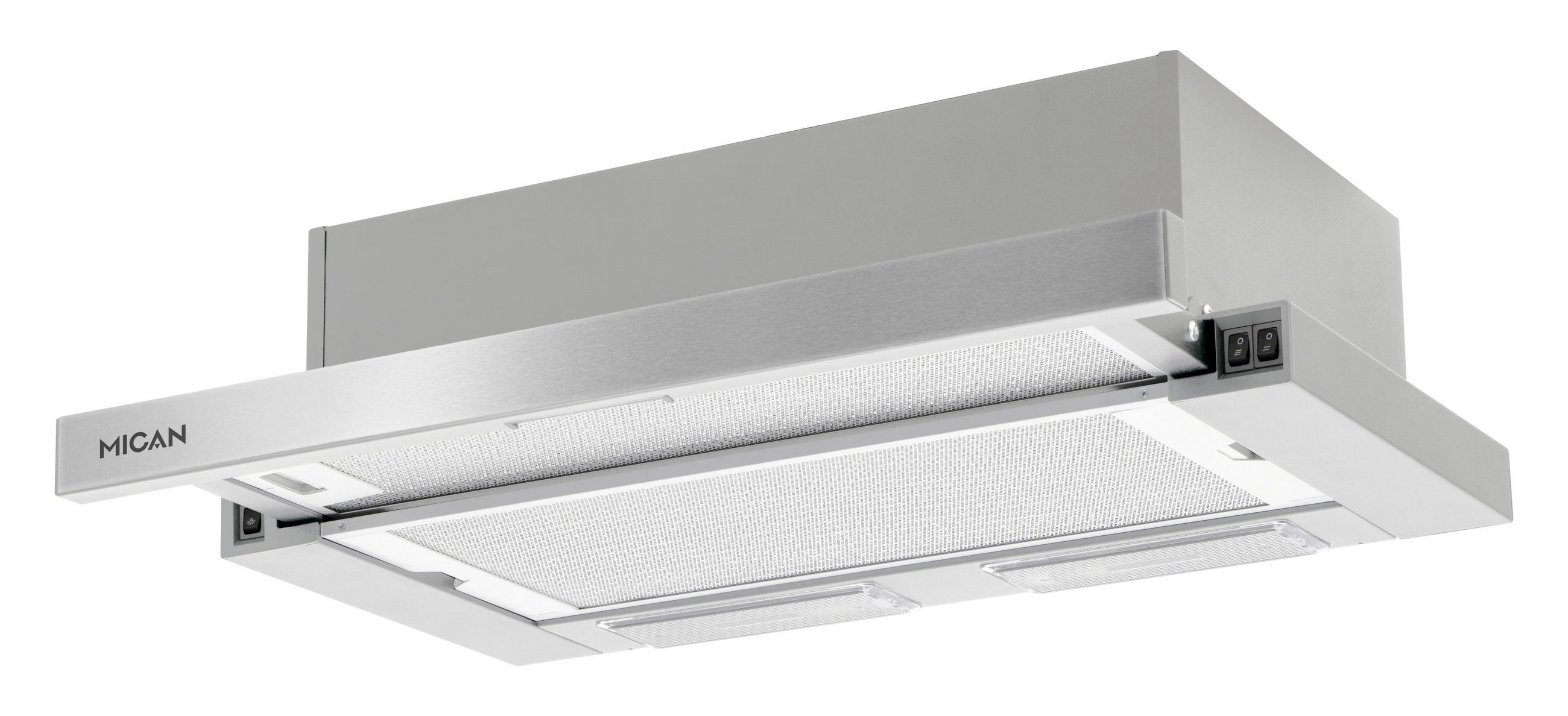 DUNSTABZUGSHAUBE 60411  - Edelstahlfarben, Basics, Metall (59,9/17,4/30,3cm) - Mican