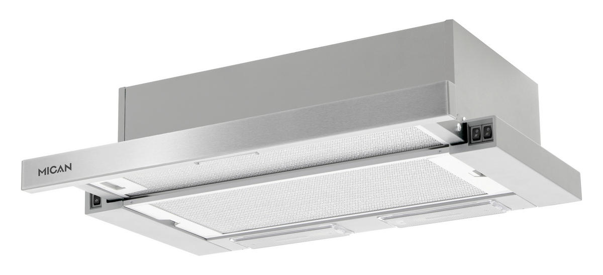 DUNSTABZUGSHAUBE 60411  - Edelstahlfarben, Basics, Metall (59,9/17,4/30,3cm) - Mican