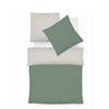 BETTWÄSCHE Provence Wende Leinenoptik 155/220 cm  - Salbeigrün/Beige, Basics, Textil (155/220cm) - Fleuresse