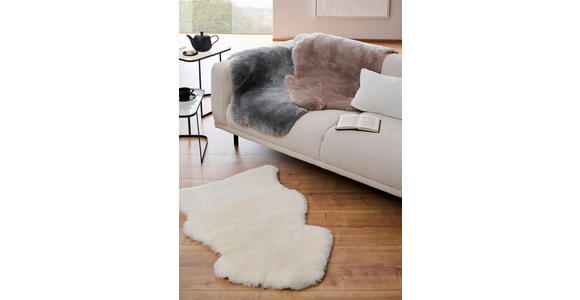 SCHAFFELL 60/90 cm Sidney  - Schlammfarben, Trend, Fell (60/90cm) - Linea Natura