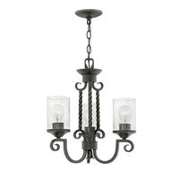 KRONLEUCHTER 42.2/56.5 cm    - Schwarz, Basics, Glas/Metall (42.2/56.5cm) - Elstead Lighting