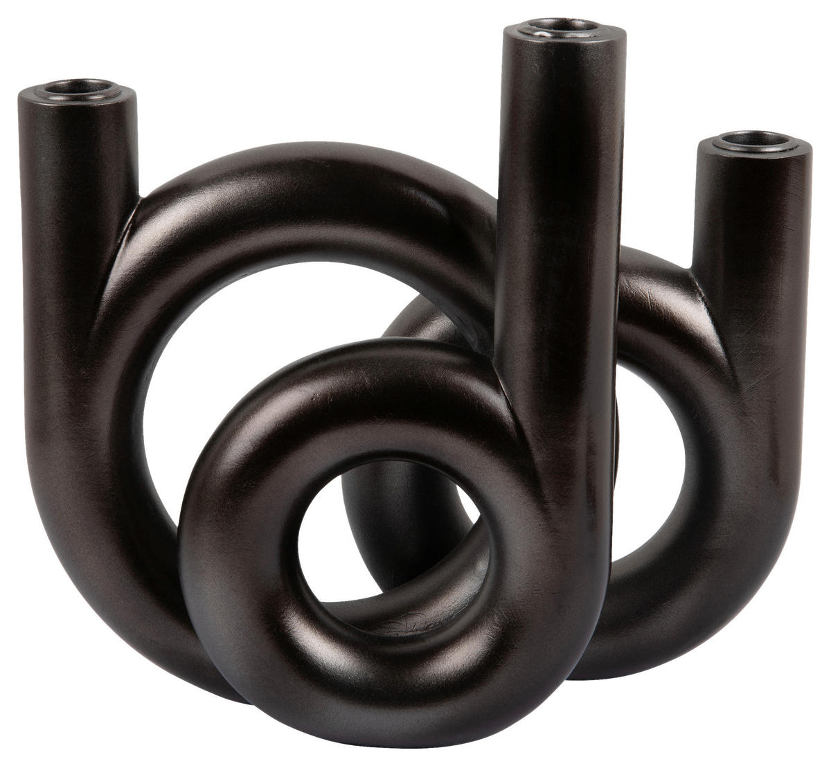 KERZENHALTER - Grau, Basics, Stein (18/20/12cm) - Present Time