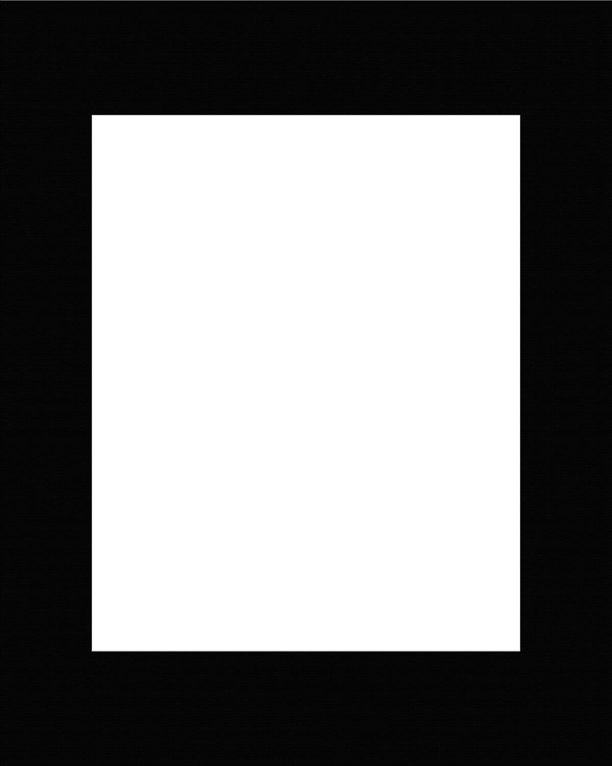 PASSEPARTOUT in Schwarz  - Schwarz, Basics, Papier (40/50/0,1cm)