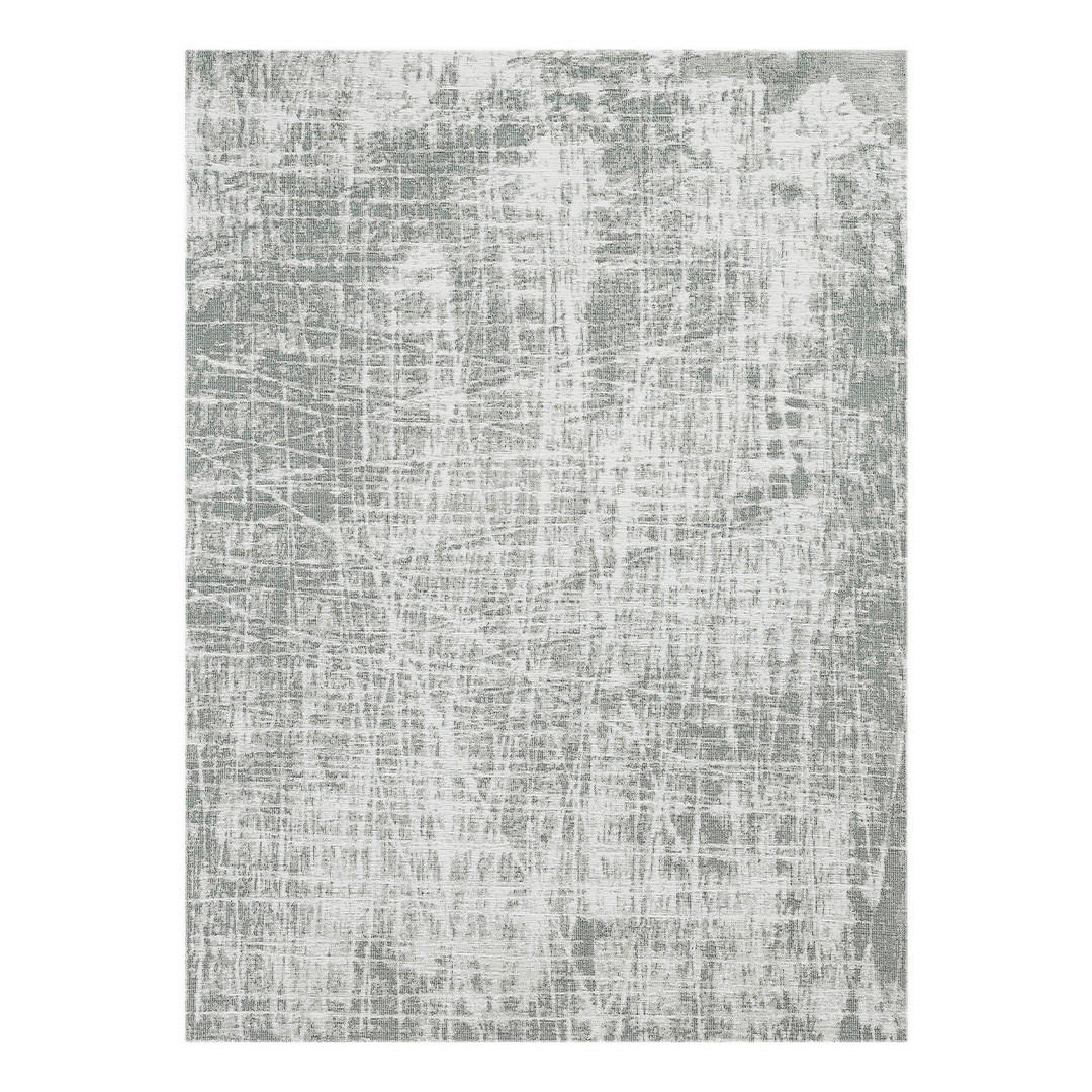 Webteppich  120/170 cm  Grau, Weiß   - Weiß/Grau, MODERN, Kunststoff/Textil (120/170cm)