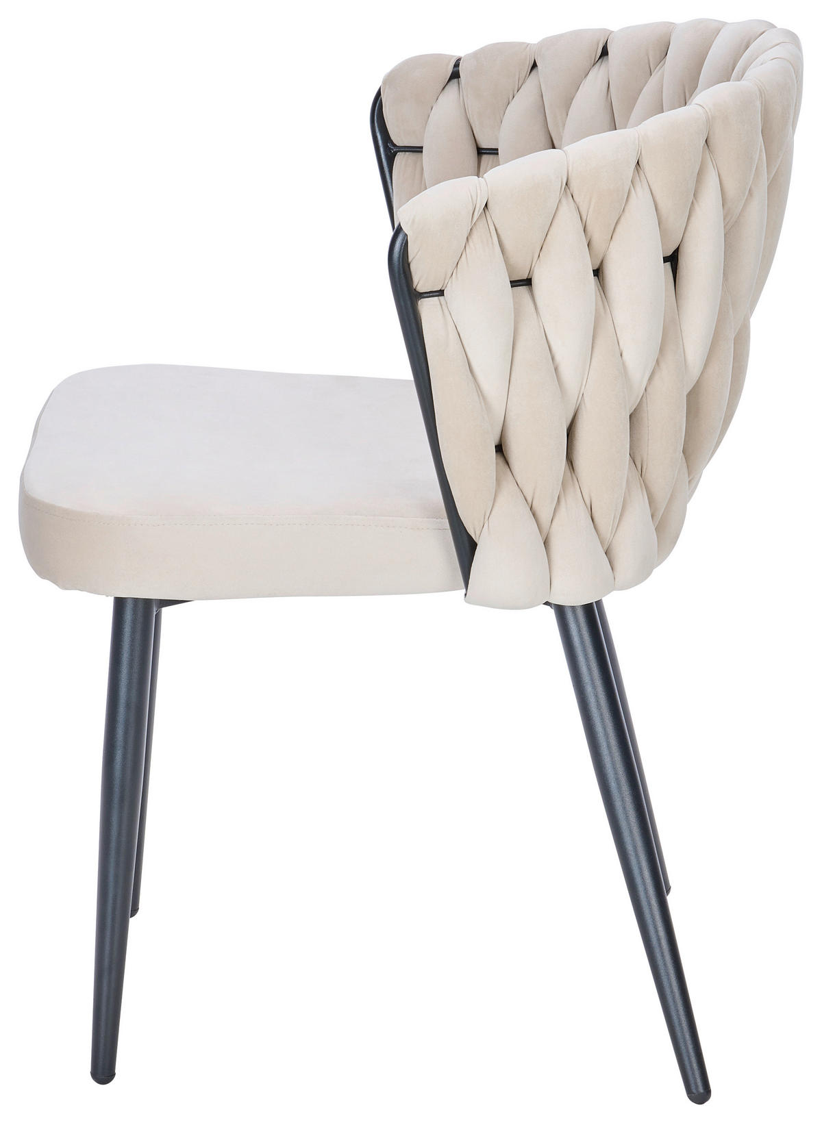 ŽIDLE, béžová - černá/béžová, Moderní, kov/textil (63/58/78cm) - Livetastic