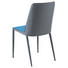 STUHL Webstoff Dunkelgrau, Petrol - Dunkelgrau/Petrol, Design, Textil/Metall (47/87/57cm) - Carryhome