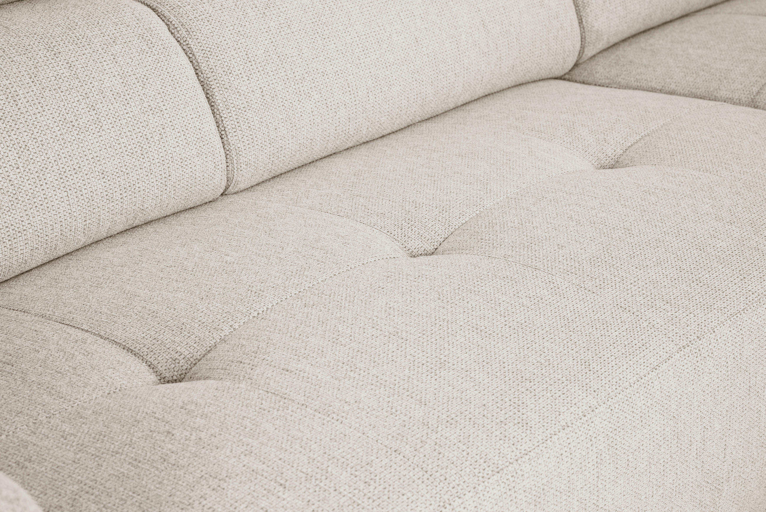 ECKSOFA in Struktur Beige  205/284 cm  - Beige/Schwarz, Design, Kunststoff/Textil (205/284cm) - Xora