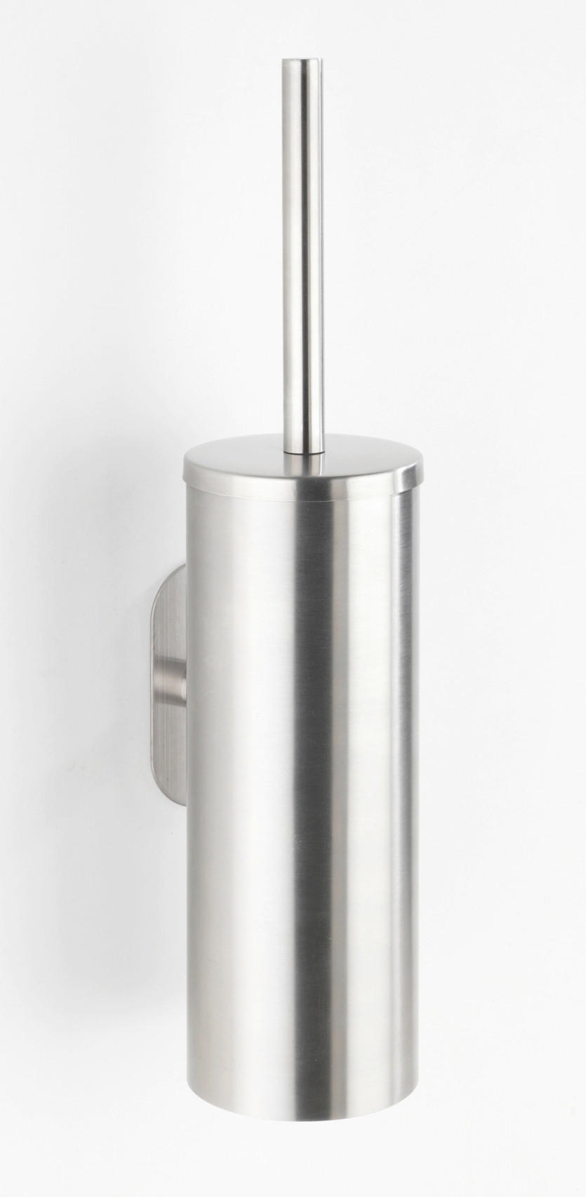 WC-BÜRSTENGARNITUR - Silberfarben, Basics, Kunststoff/Metall (9/39,5/12,5cm) - Wenko