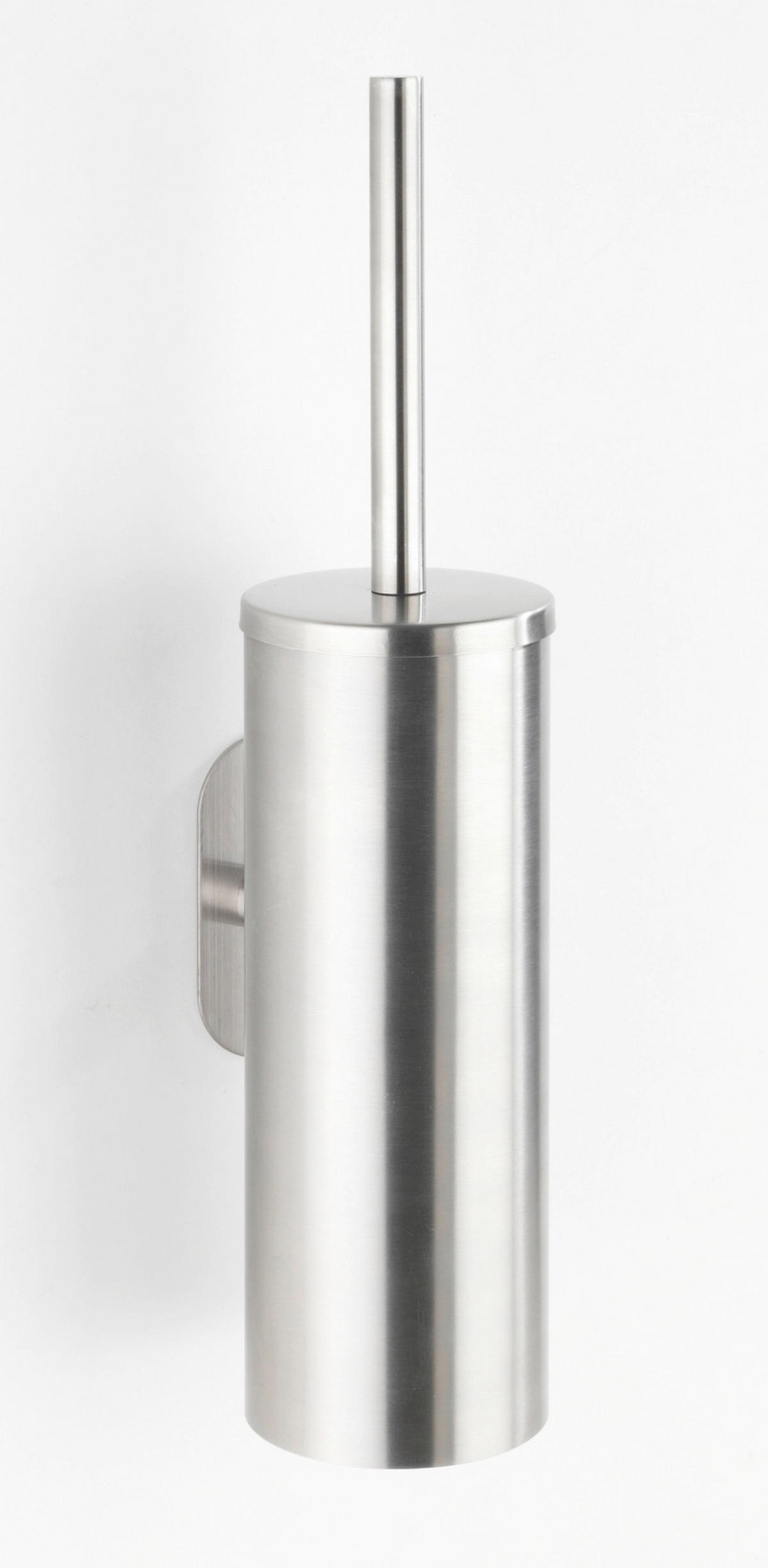 WC-BÜRSTENGARNITUR - Silberfarben, Basics, Kunststoff/Metall (9/39,5/12,5cm) - Wenko