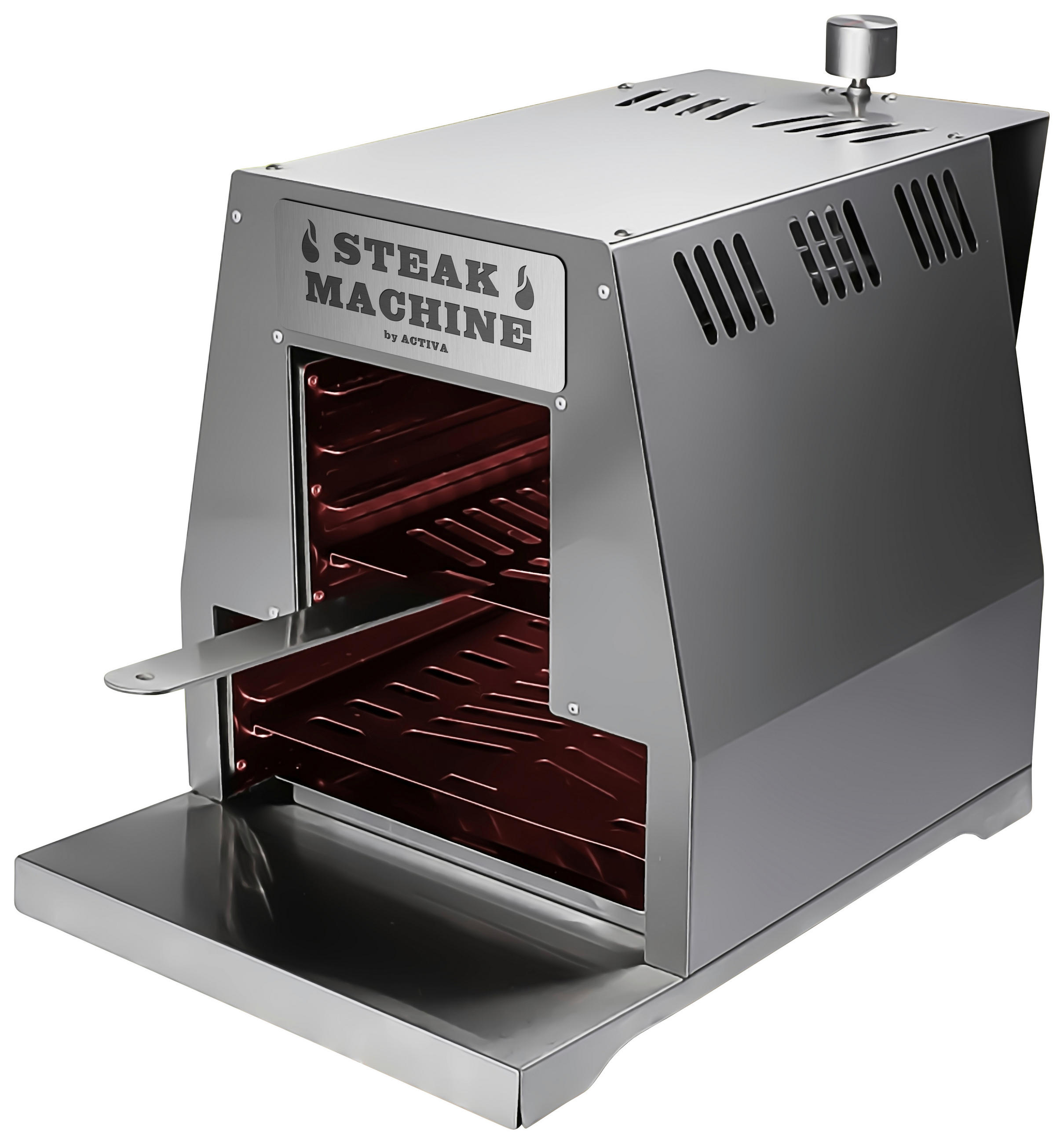 GASGRILL STEAK MACHINE Silberfarben  - Silberfarben, KONVENTIONELL, Metall (43cm)
