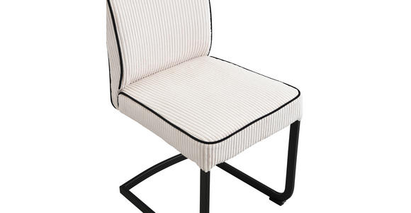 SCHWINGSTUHL   Webstoff  - Schwarz/Naturfarben, Design, Textil/Metall (46/97/60,5cm) - Carryhome