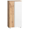 MIDISCHRANK 65/130/35 cm  - Eiche Wotan/Weiß, MODERN, Holzwerkstoff (65/130/35cm) - Held