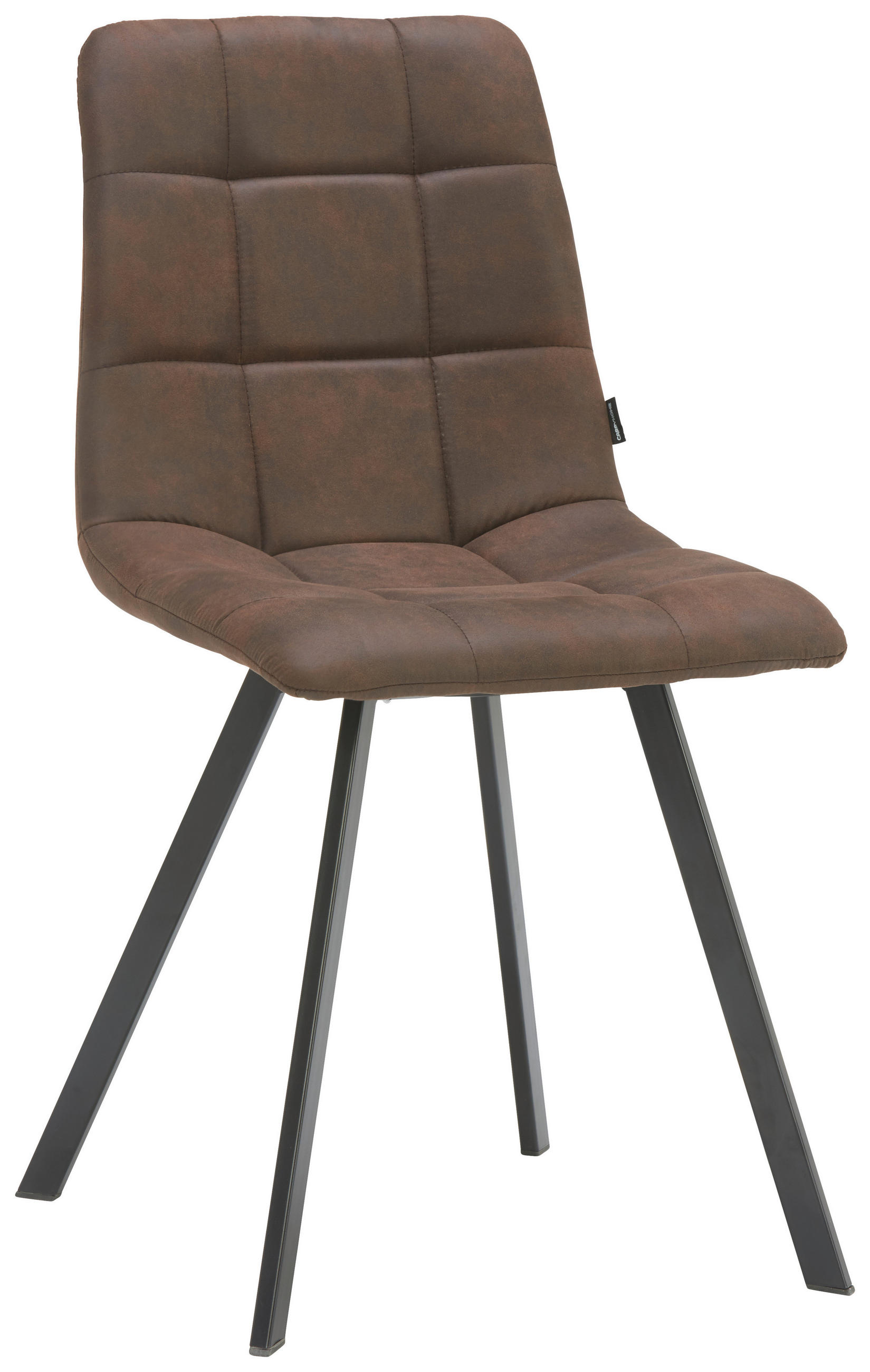 ŽIDLE, hnědá, černá - černá/hnědá, Design, kov/textil (46/88/54cm) - Carryhome