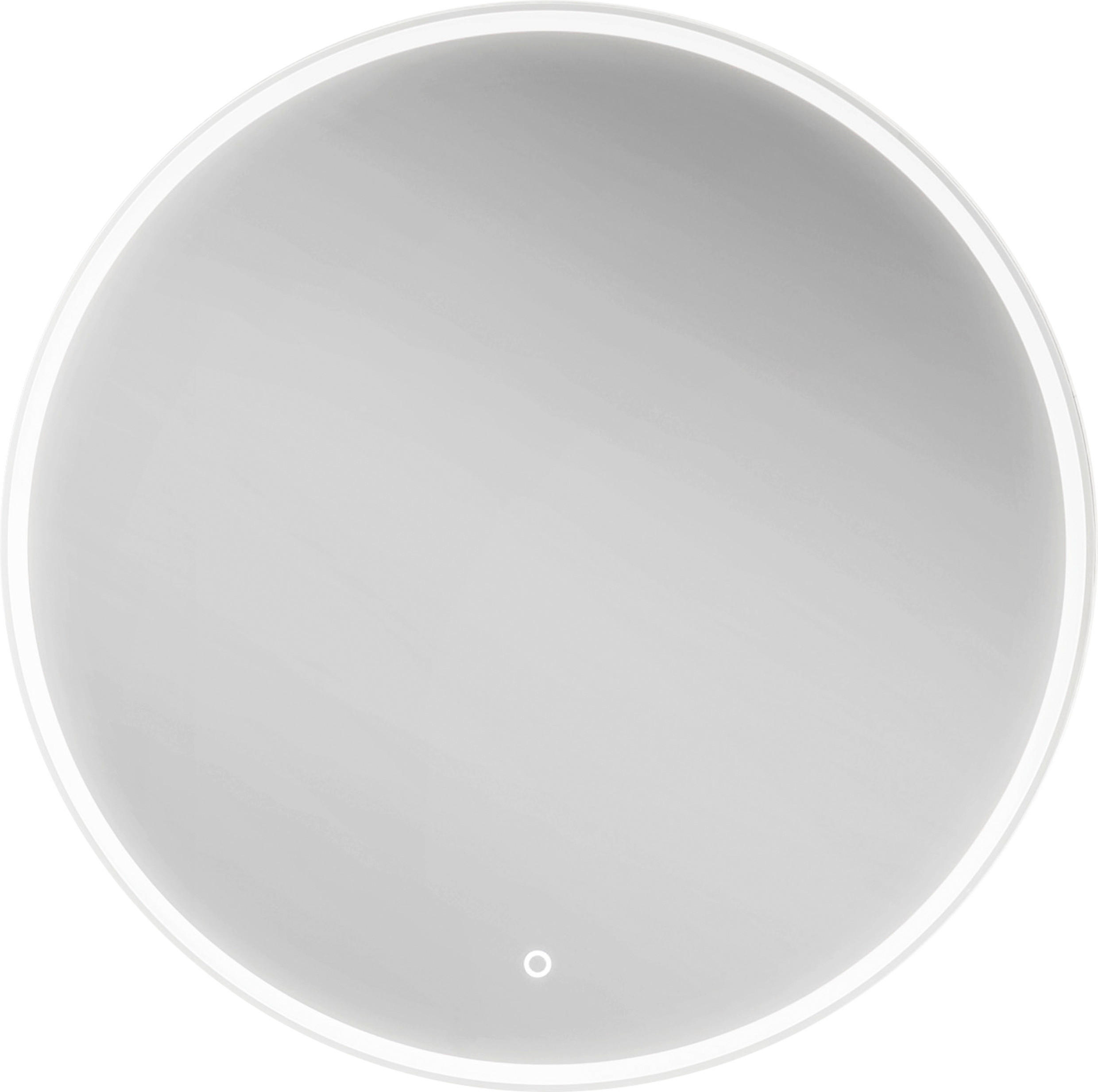 BADEZIMMERSPIEGEL 80/80/3 cm  - Silberfarben, Design, Glas (80/80/3cm) - Novel