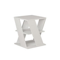 BEISTELLTISCH in Holzwerkstoff  - Weiss, Design, Holzwerkstoff (55/55/55cm) - Livetastic