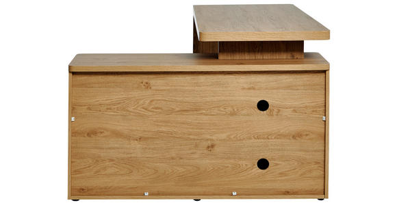 ECKSCHREIBTISCH 140/117,5/77 cm in Eichefarben - Eichefarben, KONVENTIONELL, Holzwerkstoff (140/117,5/77cm) - Novel