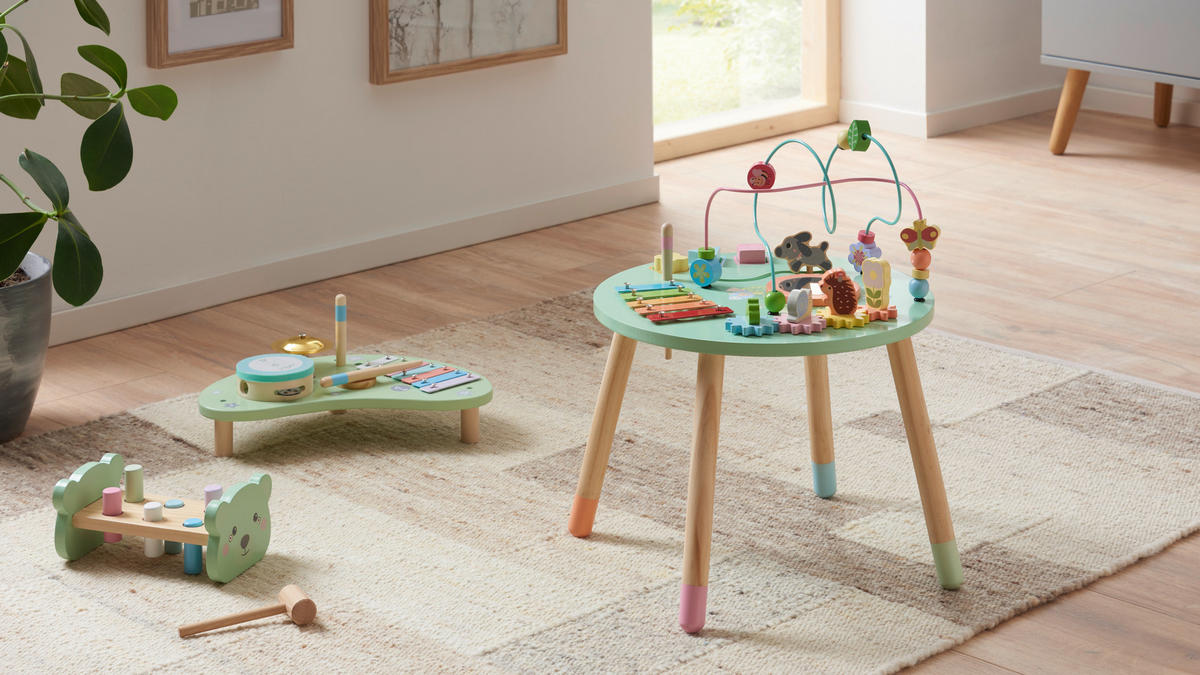 Klopfbank - Multicolor, Trend, Holzwerkstoff (21,6/13,6/9,8cm) - My Baby Lou