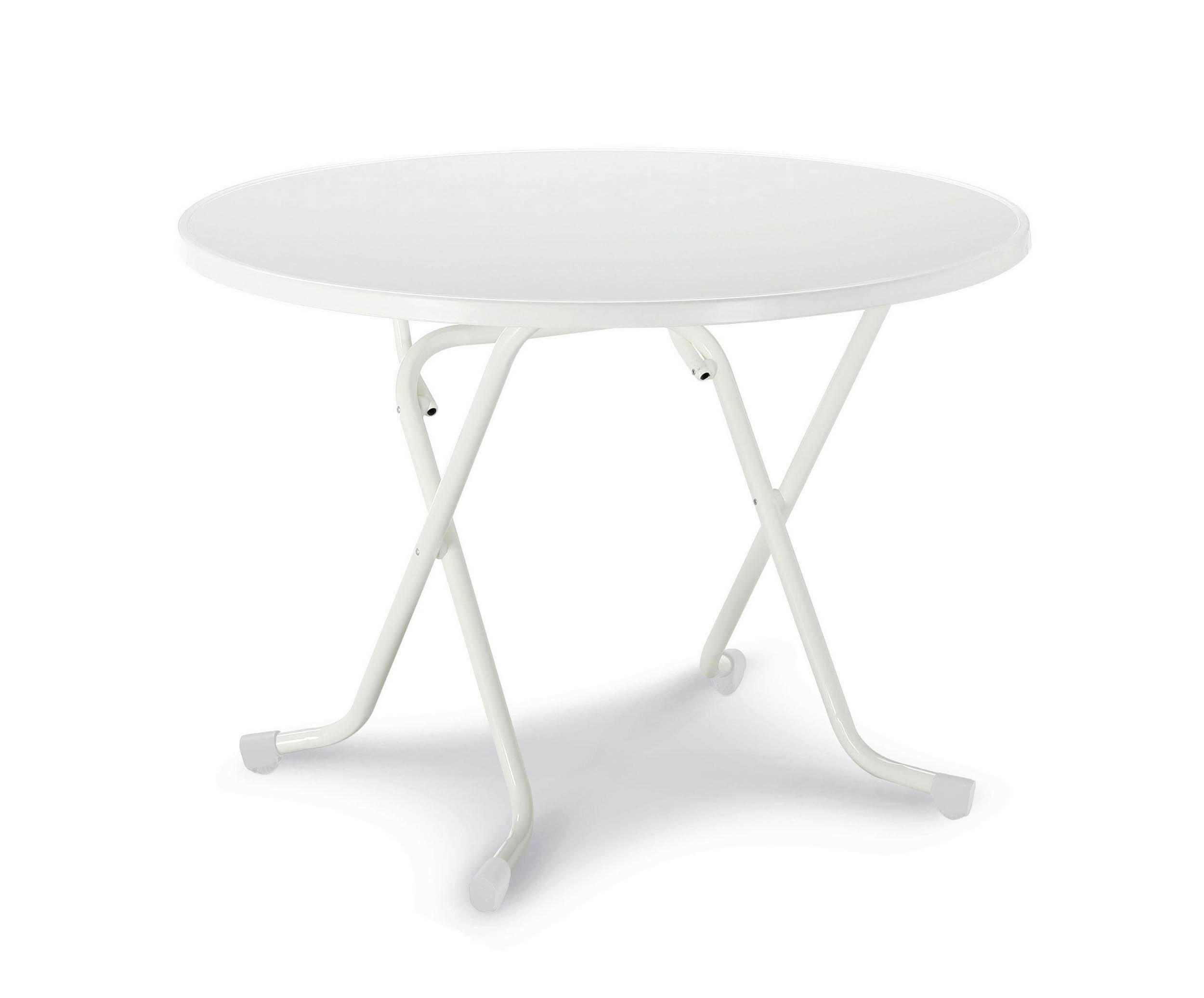 GARTENKLAPPTISCH 100/100/73 cm  - Weiß, Basics, Holz/Metall (100/100/73cm)