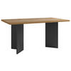 ESSTISCH rechteckig Anthrazit, Eichefarben  - Eichefarben/Anthrazit, MODERN, Holzwerkstoff (160/90/75,5cm) - MID.YOU